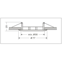 Éclairez votre intérieur avec style ! Découvrez notre lot de 20 fixations de spots encastrables Classic White Diamètre 77mm ref.