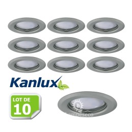 Fixation de spot encastrable chrome matt D83mm marque Kanlux ref 26793