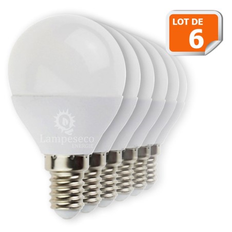 Lot de 10 Ampoules LED E14 Opaque Filament 4W eq 40W 400lm Blanc Chaud