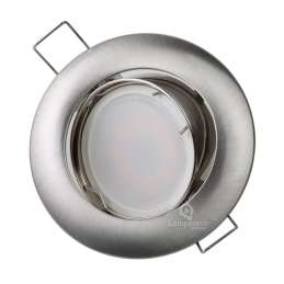 Éclairez chaque recoin avec notre spot LED 3 étapes dimmable 7W, l\'équivalent de 56W, blanc chaud orientable - Fini alu brossé!