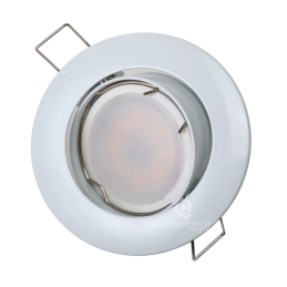 5 SPOTS LED DIMMABLE SANS VARIATEUR 7W eq.56w BLANC CHAUD ORIENTABLE