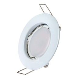 5 SPOTS LED DIMMABLE SANS VARIATEUR 7W eq.56w BLANC CHAUD ORIENTABLE