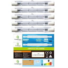 Éclairez votre intérieur avec les ampoules halogènes linéaires J78 - lot de 5!