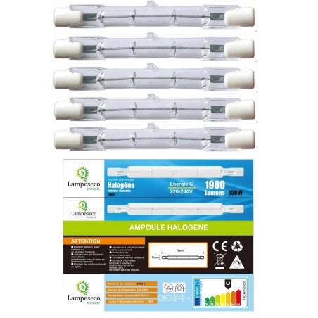 Éclairez votre intérieur avec les ampoules halogènes linéaires J78 - lot de 5!