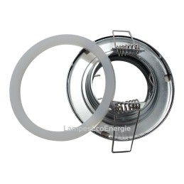 10X Spots LED Encastrables Alu Brossé Etanche IP44 Pour Salle de Bain