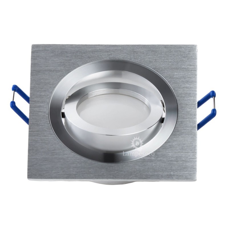 Support Encastrable Orientable Carré Argent