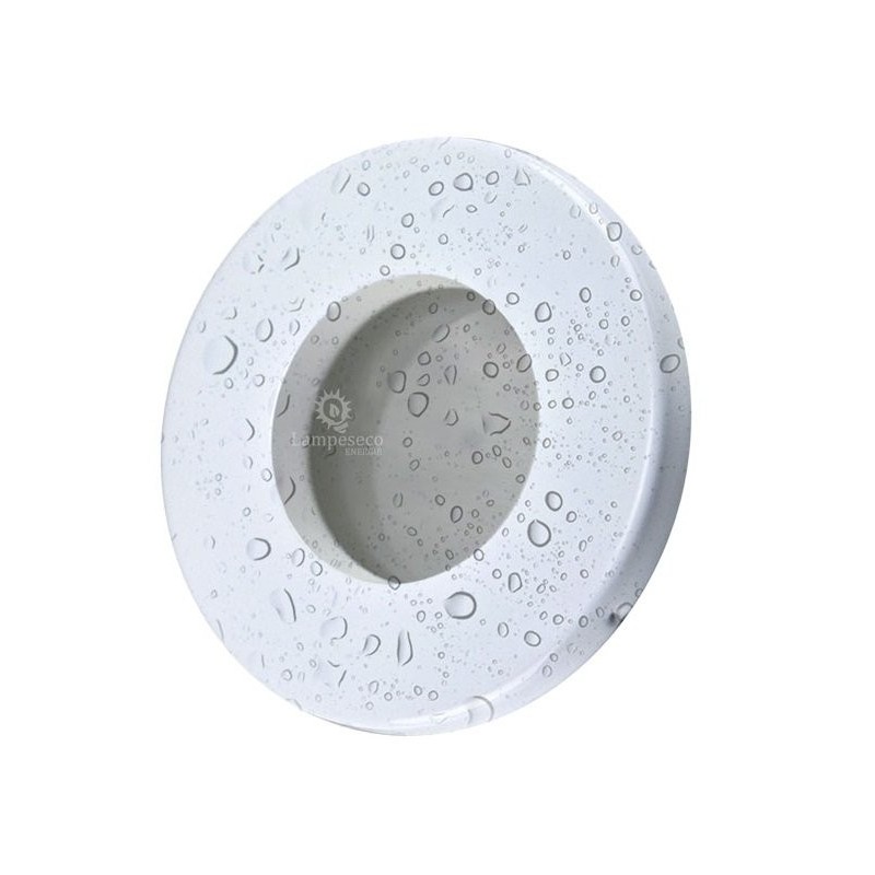 Fixation spot salle de bain étanche blanc pour ampoule halogène ou LED IP44