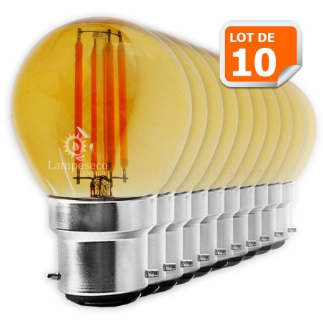 Découvrez ces ampoules LED Filament G45 4W - 10 pièces! Économisez 90% d\'énergie!