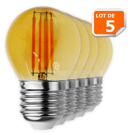 Eclairez parfaitement votre maison avec le Lot de 5 Ampoules Led Filament G45!