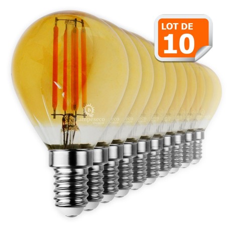 10 Ampoules Led Filament G45 4W - Économisez 90% d\'énergie!