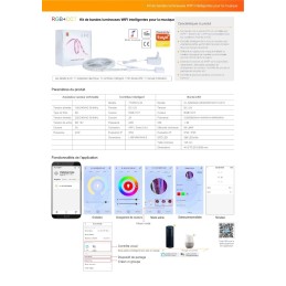 Transformez votre intérieur en un spectacle lumineux avec les bandes RGB WiFi compatibles Alexa et Google!