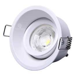 Fixation Spot encastrable basse luminance blanc, non eblouissant, pour ampoule GU10 / MR16 ref.837