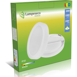 Éclairez votre intérieur avec ces 3 plafonniers LED puissants 20W - Blanc Neutre 4000K