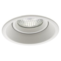 Lot de 6 Support Spot encastrable basse luminance blanc, non eblouissant, pour ampoule GU10 / MR16 ref.837