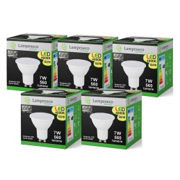 Ampoule LED GU10 7W \"SMART DIMMABLE\" dimmable sans variateur à 3 niveaux sans variateur.