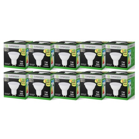 Transformez votre éclairage avec 10 ampoules LED GU10 7W 3-étapes dimmable - blanc chaud 3000K