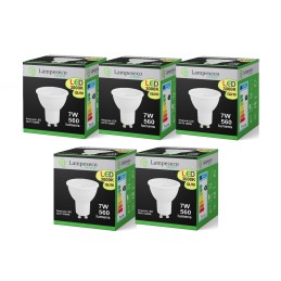 Économisez de l\'argent avec notre Pack de 5 Ampoules Led GU10 7W 38° - Blanc Chaud 3000K