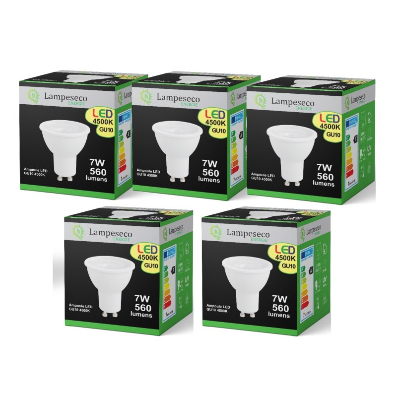 Économisez sur la facture d\'électricité avec nos ampoules LED GU10 puissantes et économes en énergie!