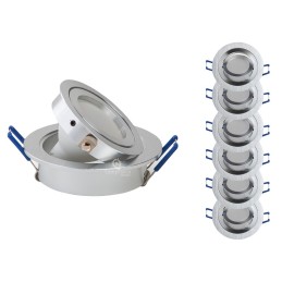 Lumière éclatante : Offre exclusive - Set de 6 spots LED 5W équiv. 50W, blanc chaud !