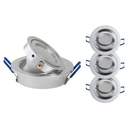 Lot de  3 spot led encastrable orientable 5w eq. 50w, blanc froid ref.64856000