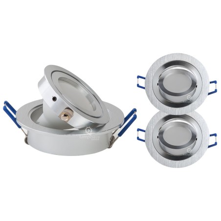 Lot de 2 spot led encastrable orientable 5w eq. 50w, blanc froid ref.64856000