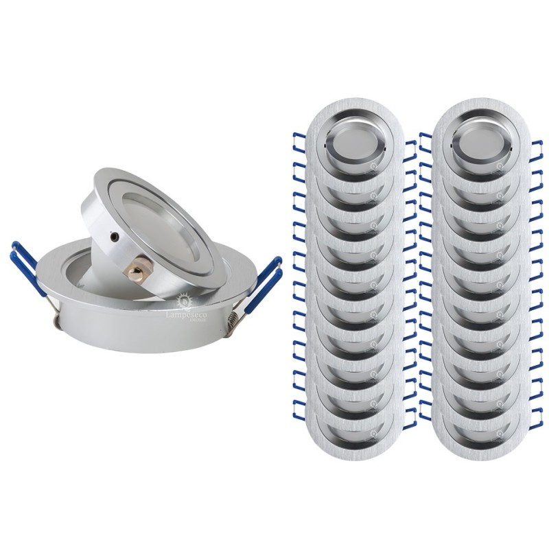 Lot de  20 spot led encastrable orientable 5w eq. 50w, blanc froid ref.64856000