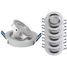 Éclairage parfait garantit : Lot de 5 spot LED orientable 5w (équivalent à 50w) blanc neutre ! 