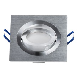 Éclairez votre intérieur avec style : Lot de 6 Spots LED encastrables orientables carrés 5W équivalent 50W, blanc chaud