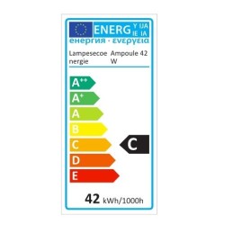 Lot de 5 Ampoules halogene sphérique 55W (42W) petite culot à vis e14 de Kanlux