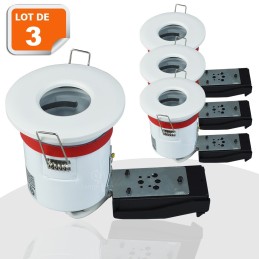 Lot 3 supports spots BBC étanches pour éclairage parfait | Ref. 830W