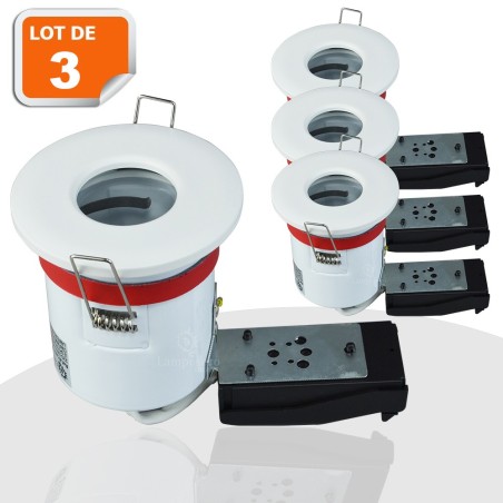Lot 3 supports spots BBC étanches pour éclairage parfait | Ref. 830W