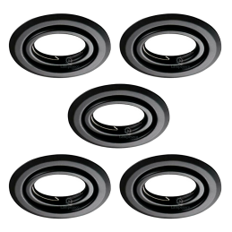 Économisez de l\'argent et illuminez votre maison avec ces spots LED noirs mat orientables de haute qualité - Lot de 5!