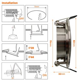 Transformez votre salle de bain en havre de paix avec nos spots LED encastrables extra plats!