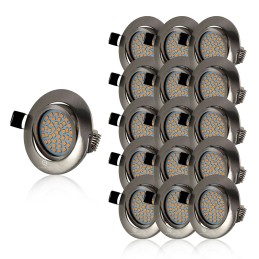 Éclairage de salle de bain ultra-mince - 15 LEDs blanc chaud 3000K!