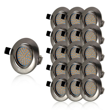 Éclairage de salle de bain ultra-mince - 15 LEDs blanc chaud 3000K!