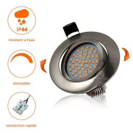 Transformez votre salle de bain en havre de paix avec nos spots LED encastrables extra plats!