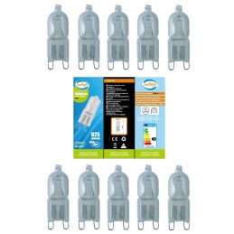 Ampoule Culot G9 halogène basse energie 40W (62W) 30% (Lot de10)