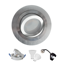 Lot de 2 spot led encastrable orientable 5w eq. 50w, blanc froid ref.64856000