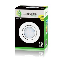 Spot Led Encastrable Complete Blanc Orientable lumière Blanc Chaud