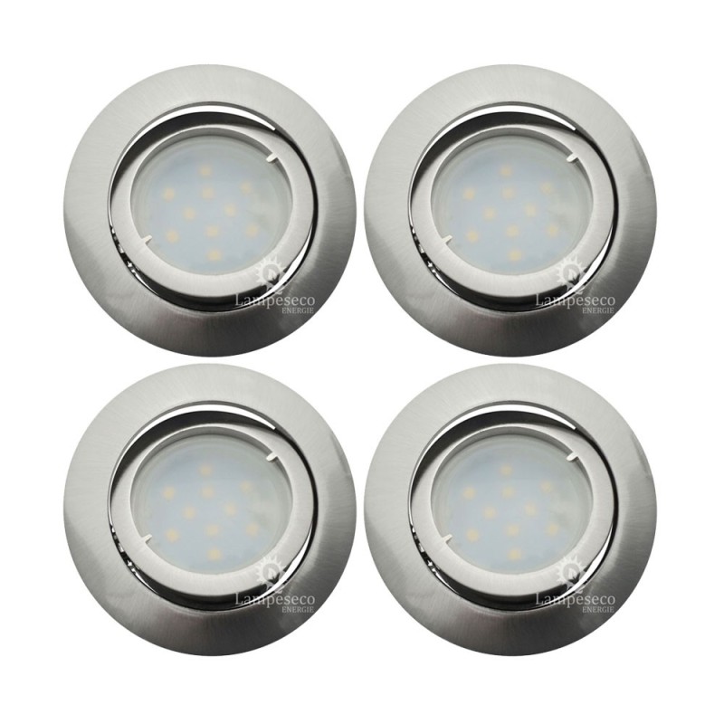 Spot Led Encastrable Complete Satin Orientable lumière Blanc Neutre