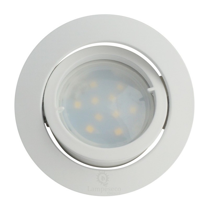 Spot Led Encastrable Complete Blanc Orientable lumière Blanc Neutre