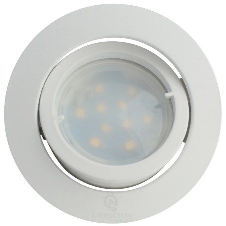 Spot Led Encastrable Complete Blanc Orientable lumière Blanc Chaud