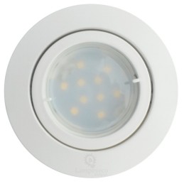 Spot Led Encastrable Complete Blanc Orientable lumière Blanc Chaud