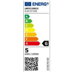 Lot de 6 Ampoules LED E14 Flamme 5W Eq 40W Blanc Chaud