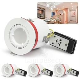 Éclairez votre intérieur avec le Spot Encastrable BBC Orientable diam. 100mm Blanc Chaud GU10 7W!