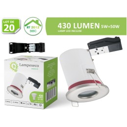 20 Spots Encastrables Étanches Inox + LED 5W 3000K - Promo!