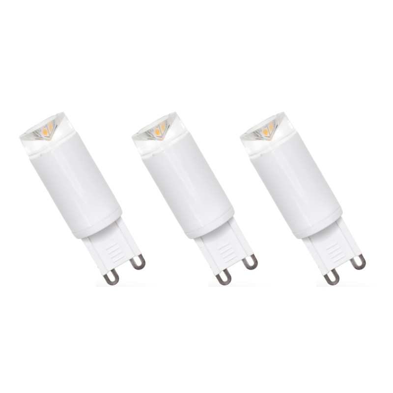Eclairez votre intérieur avec style grâce à notre lot de 3 ampoules LED compactes à filament G9, 190 lumens blanc chaud 3000K 2,