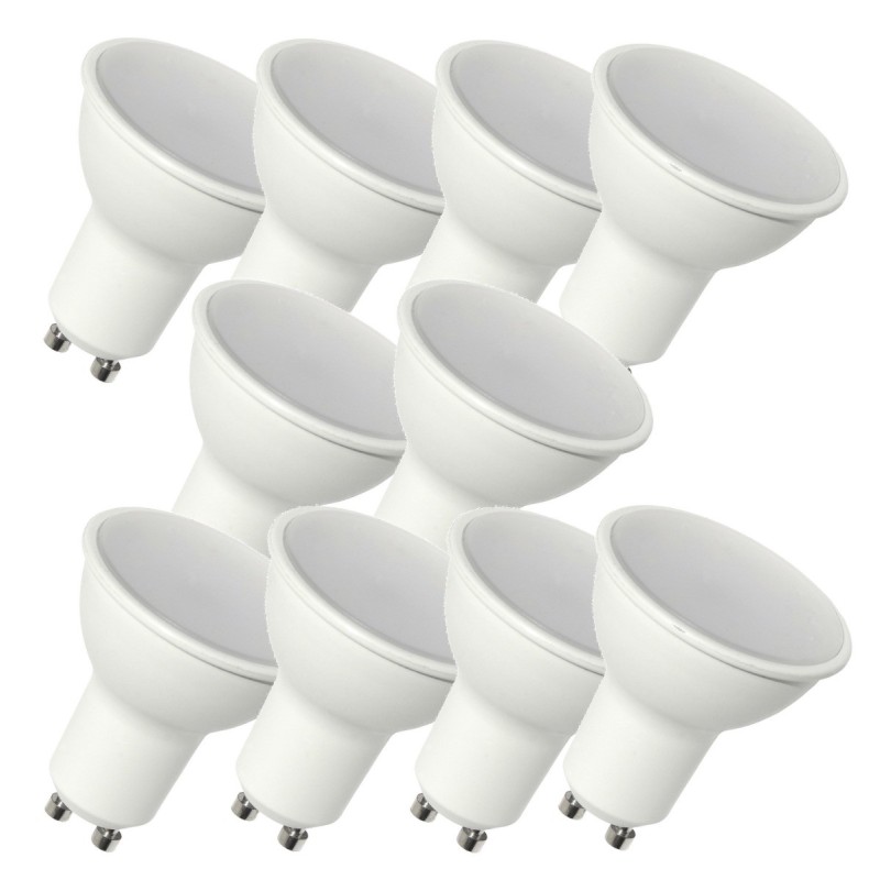 Lot de 10 Ampoules LED GU10 9W - Éclairez votre intérieur avec 730lm de lumière blanc neutre 4000K!