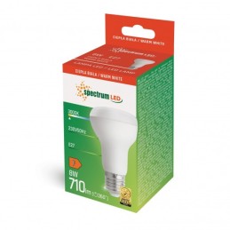 10 Ampoules LED R63 E27 8W - Luminosité intense et chaleur douce