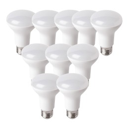 10 Ampoules LED R63 E27 8W - Luminosité intense et chaleur douce